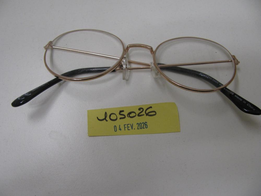 Lunettes : N° 2026000648 Trouvé(e) le : Wed Feb 04 00:00:00 CET 2026