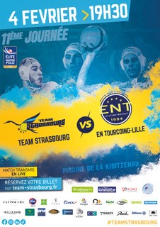 Places offertes pour le match de waterpolo Team Strasbourg