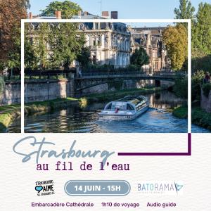 Visite de Strasbourg en bateau pour les étudiants
